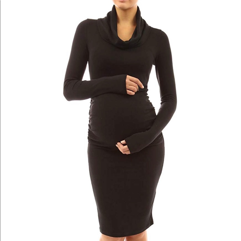 Black maternity dress